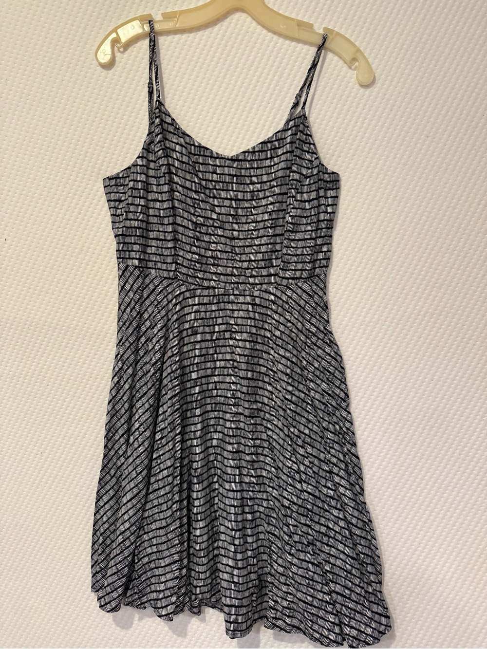 Spaghetti Strap Black and White Striped Sundress from old navy